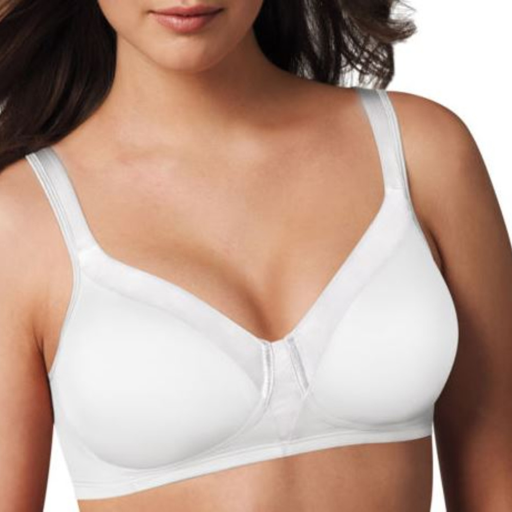 🆕 Playtex 18 Hour Silky Soft Wireless Bra 4803 38C White | Full Coverage NWT